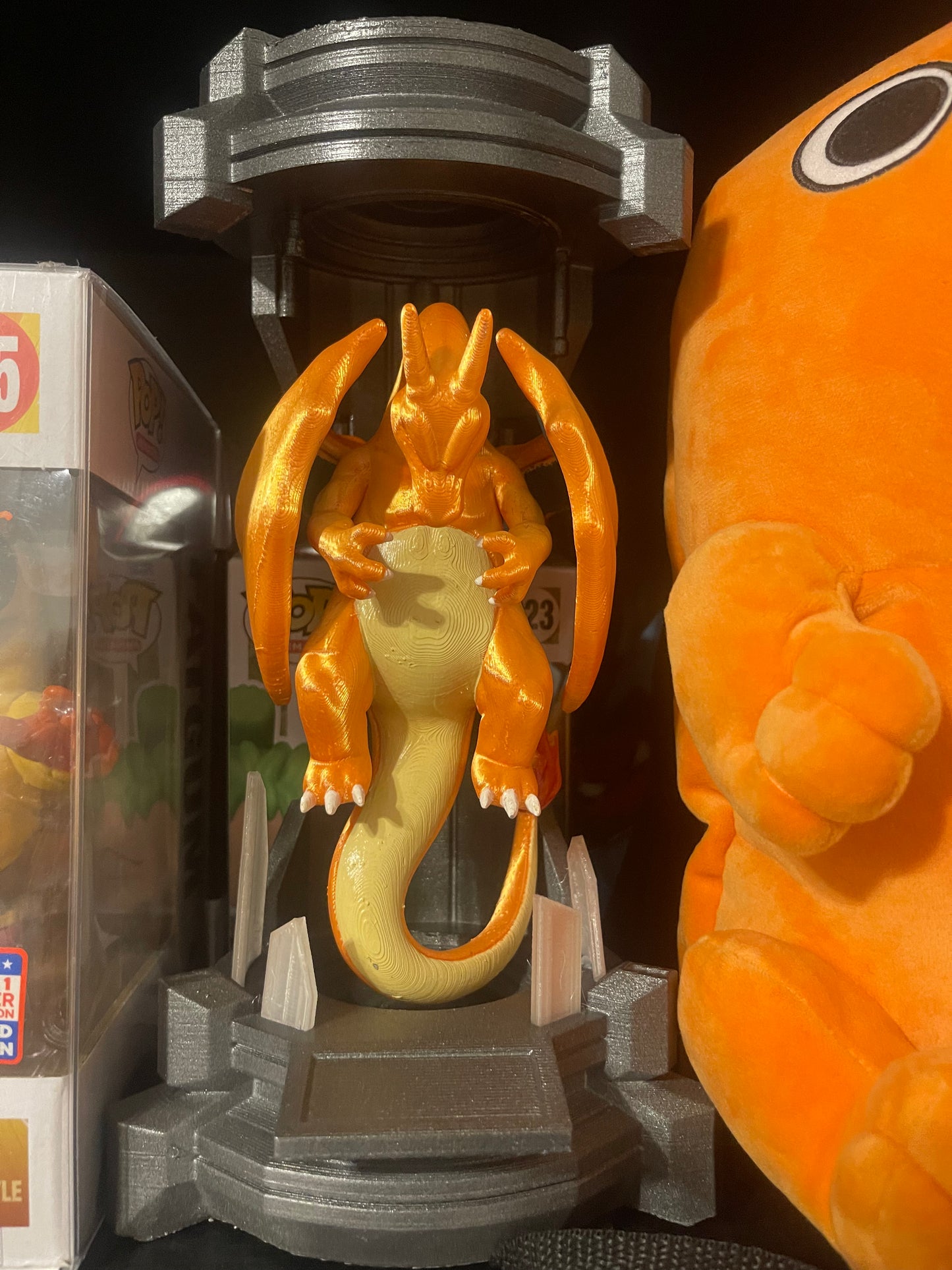 Fire Lizard Tank with LED Lights