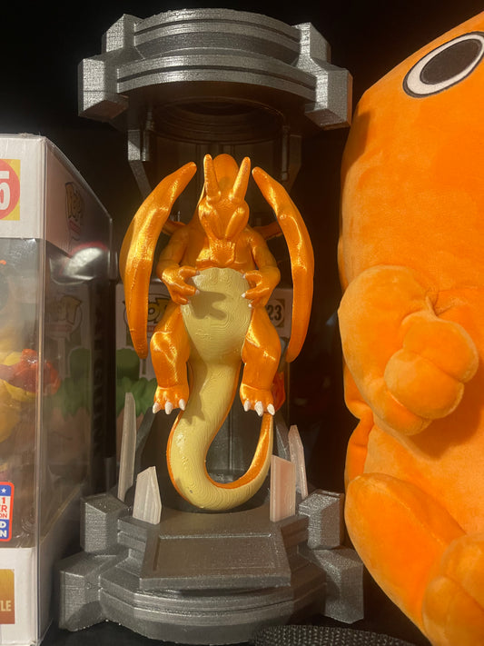 Fire Lizard Tank with LED Lights